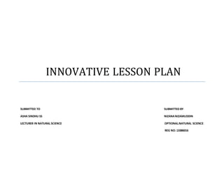 innovative lesson plan | DOCX