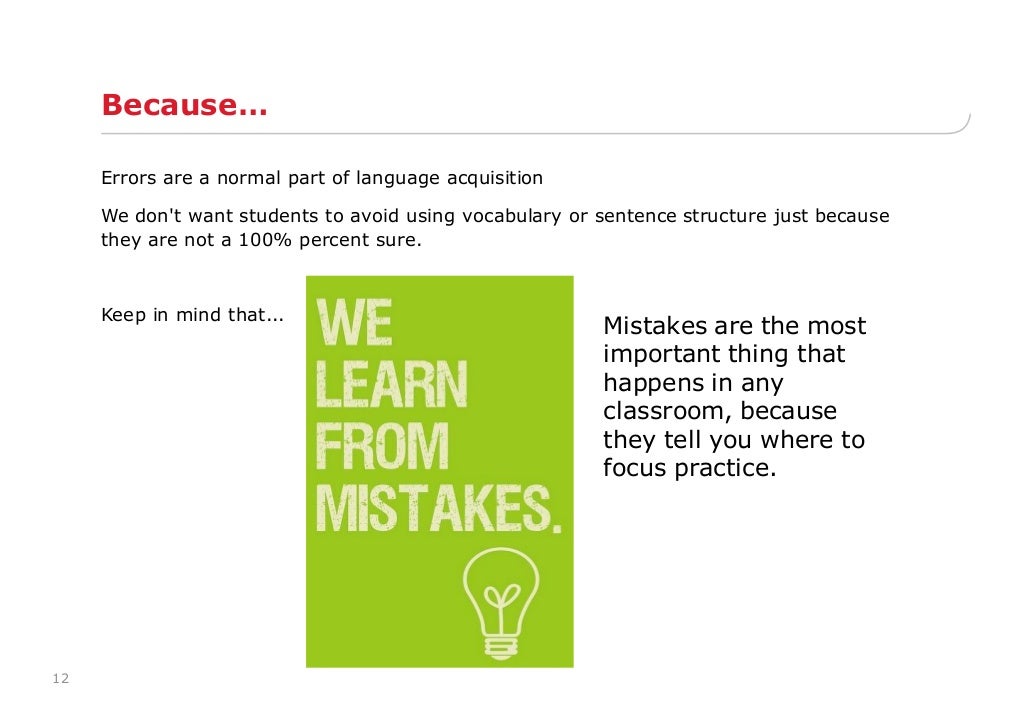 Errors,correcting and feedback