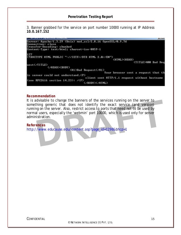 Nii Sample Pt Report