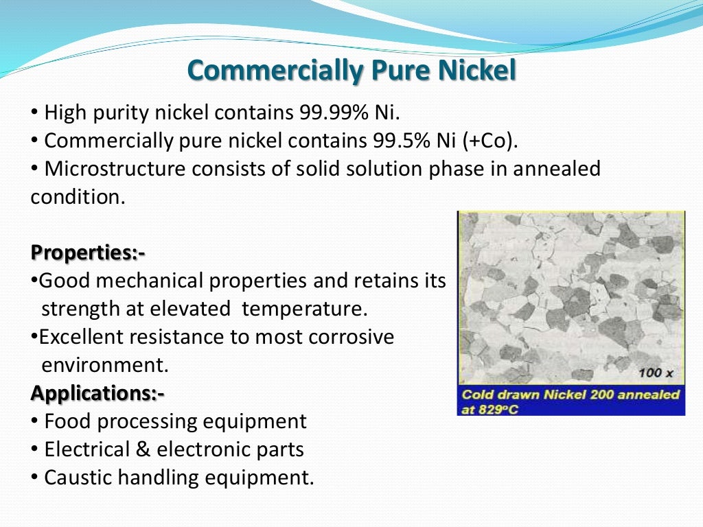 Nickel & Its Alloys