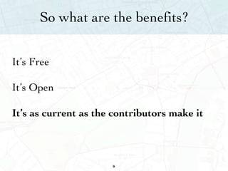 So what are the benefits? It’s Free It’s Open It’s as current as the contributors make it 36 