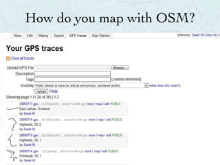 How do you map with OSM? 