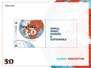 Nijenrode SIMPLE, SMART,  SHARING &  SUSTAINABLE #SOCIETY30 