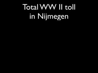 Total WW II toll
  in Nijmegen
 