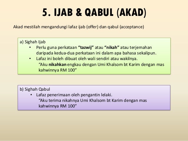 Contoh Lafaz Akad Nikah Kelantan