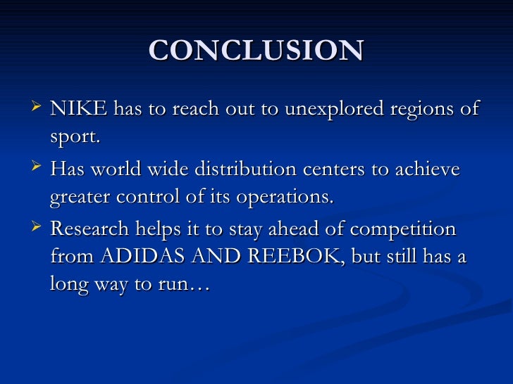 Nike presentation essay image