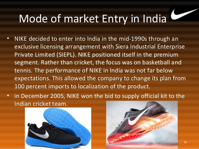 nike market entry strategy