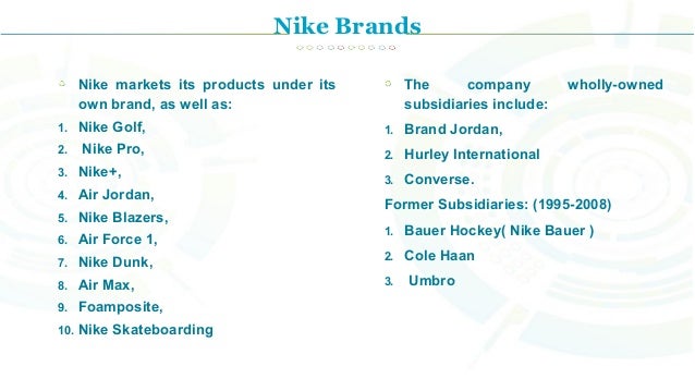 Nike Porter's 5 Forces Model of Nike ...