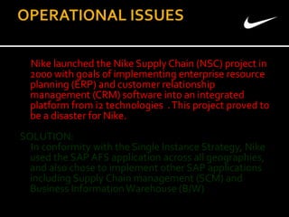 presentation on Nike- It's products and future