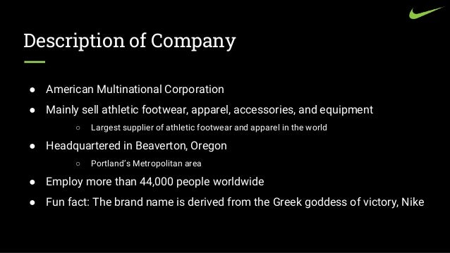 nike inc objectives