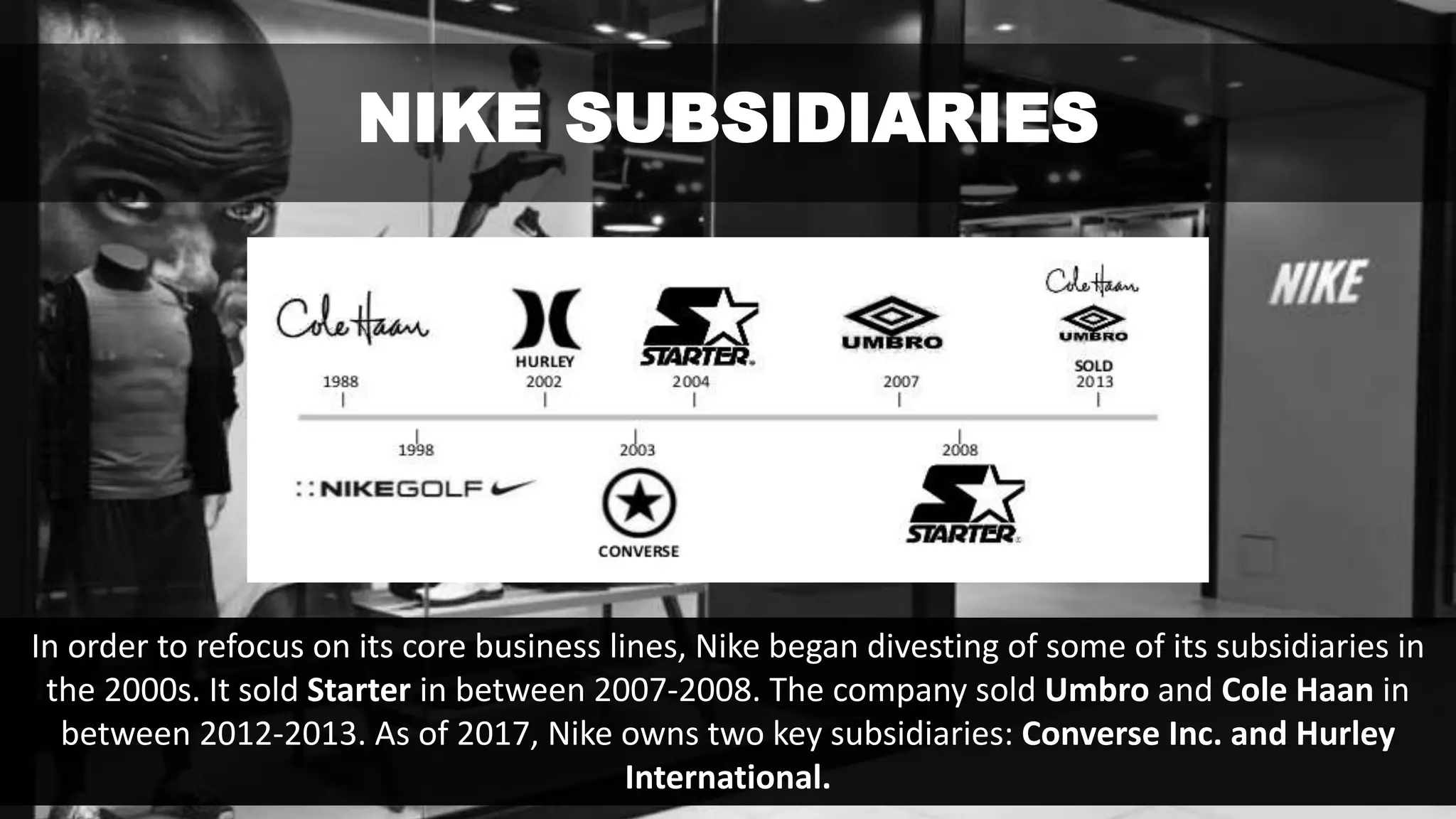 subsidiary of nike