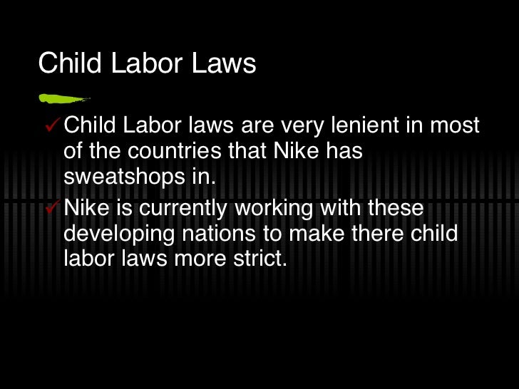 nike labor laws