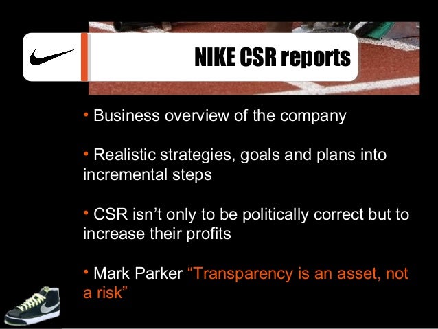 nike corporate responsibility report