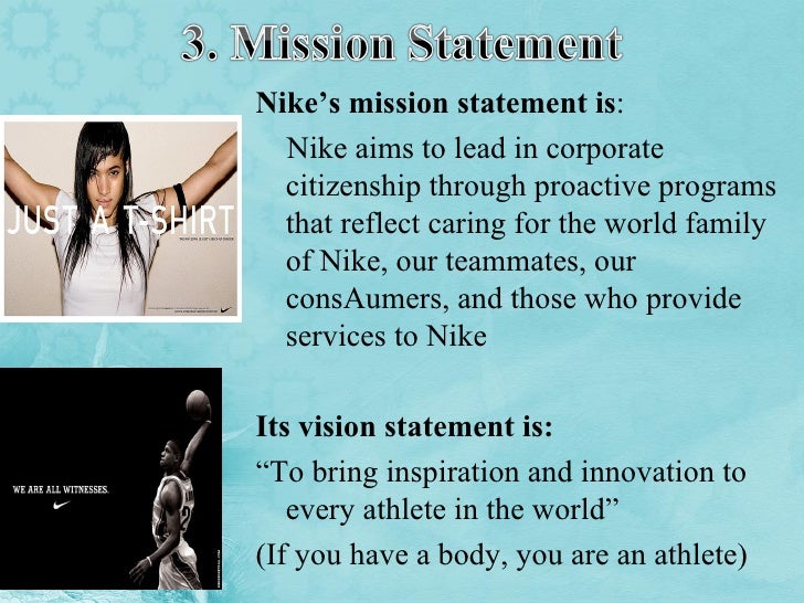 Mission Statement Nike Company Nike superman group