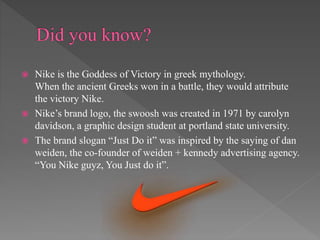 brand elements and how nike use brand elements. | PPT