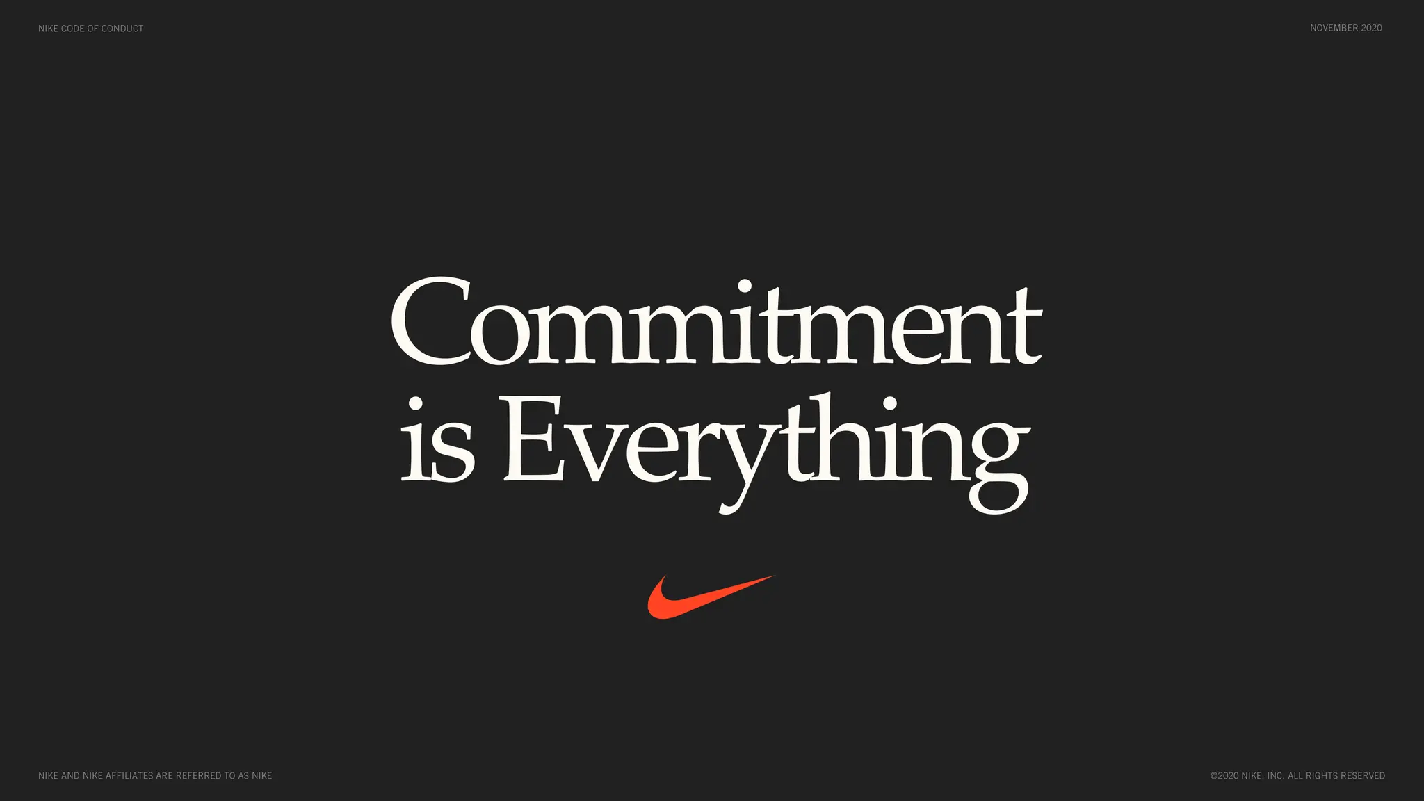 nike code november 2020