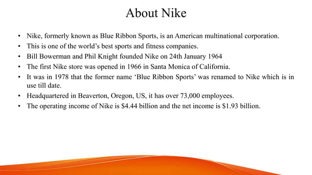 Nike case study | PPT