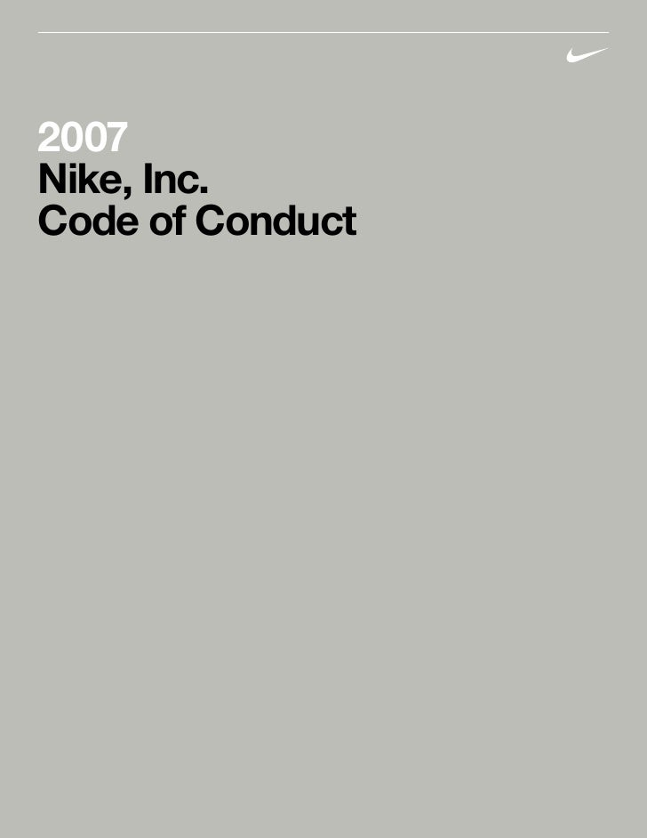 Nike s Code Of Conduct