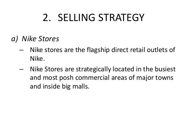 nike sales strategy