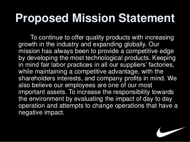 nike company vision