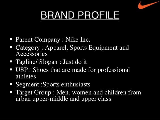 nike brand profile
