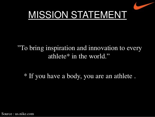 nike brand vision