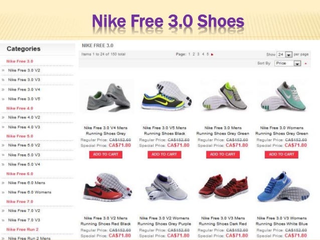 Nike free shoes shop