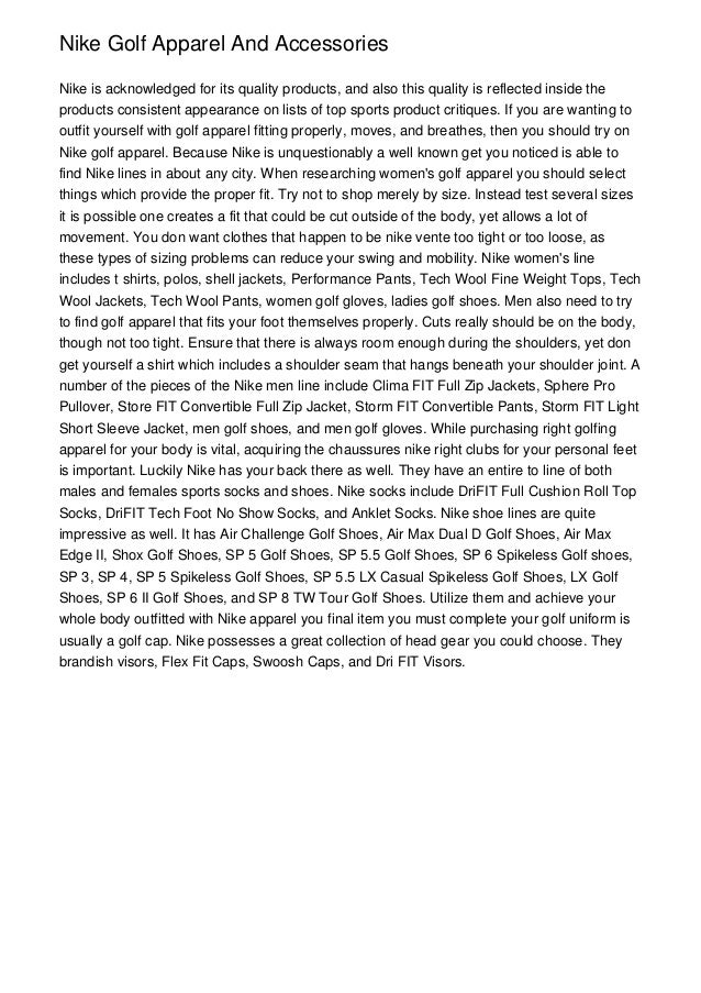 nike golf accessories