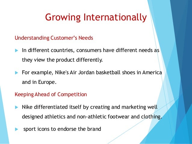 nike international marketing strategy