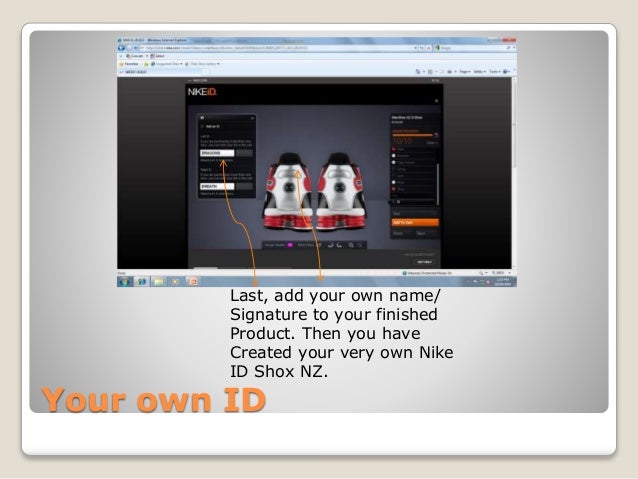 create your own nike shox