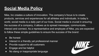 Nike Business Model Vision Statement Valores De La Empresa Nike