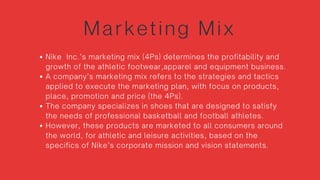 Nike Inc Marketing Mix Neeta Maxen