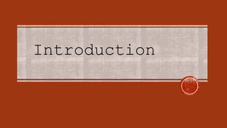 Introduction
 