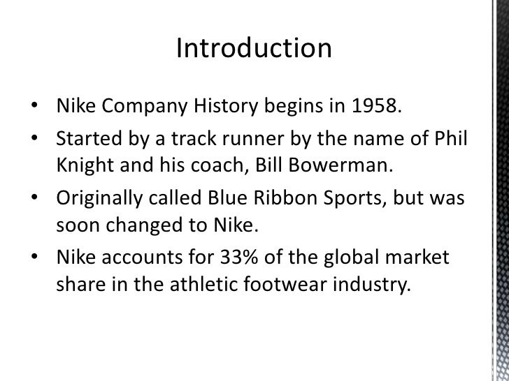 essay introduction about nike