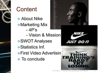 Nike basic marketing | PPTX
