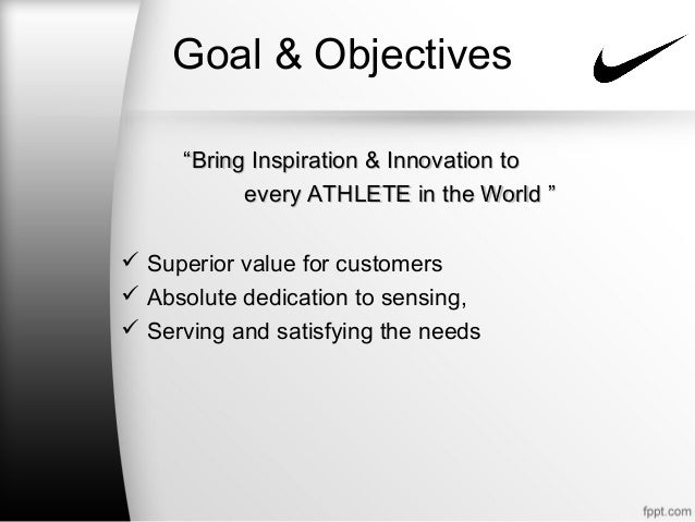 nike inc objectives