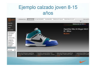 Ejemplo calzado joven 8-15
           años
 