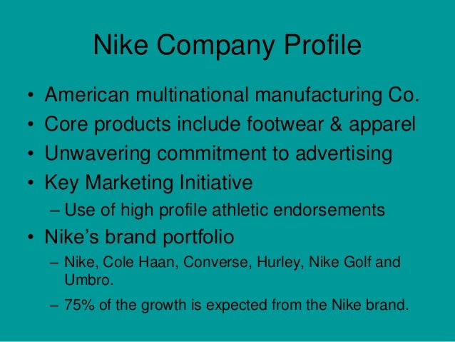 nike company profile and background 