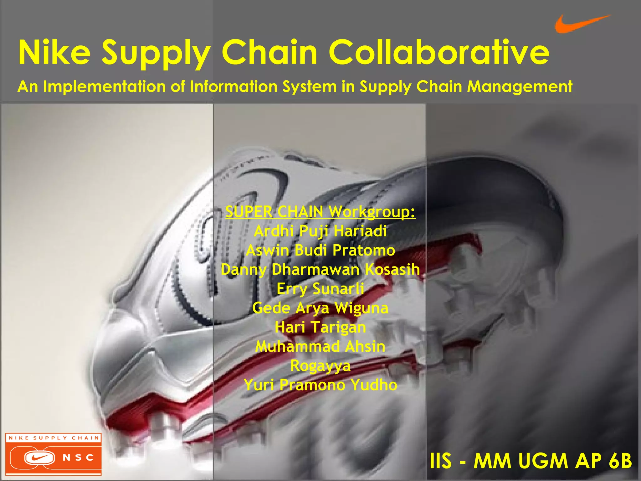 nike supply chain management ppt