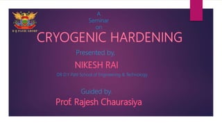Presented by,
Guided by.
DR D.Y Patil School of Engineering & Technology
A
Seminar
on
 