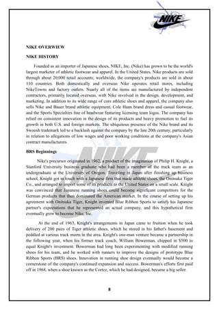 Nike Document Nike strategic management | DOCX
