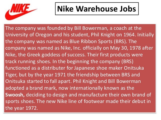 nike warehouse jobs