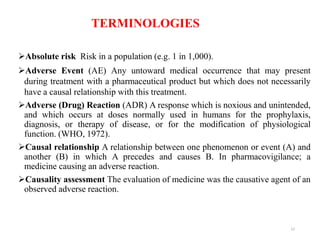 Absolute Risk Medical importance of pharmcovigilance | PPTX