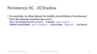 Rce Minimal Example RACE - Minimal Rights and ACE for Active Directory Dominance | PPTX