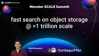 turbopuffer: a Trillions-Scale Search Engine on Object Storage by ...