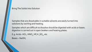Sample Dissolver collection of sample for analysis.pptx