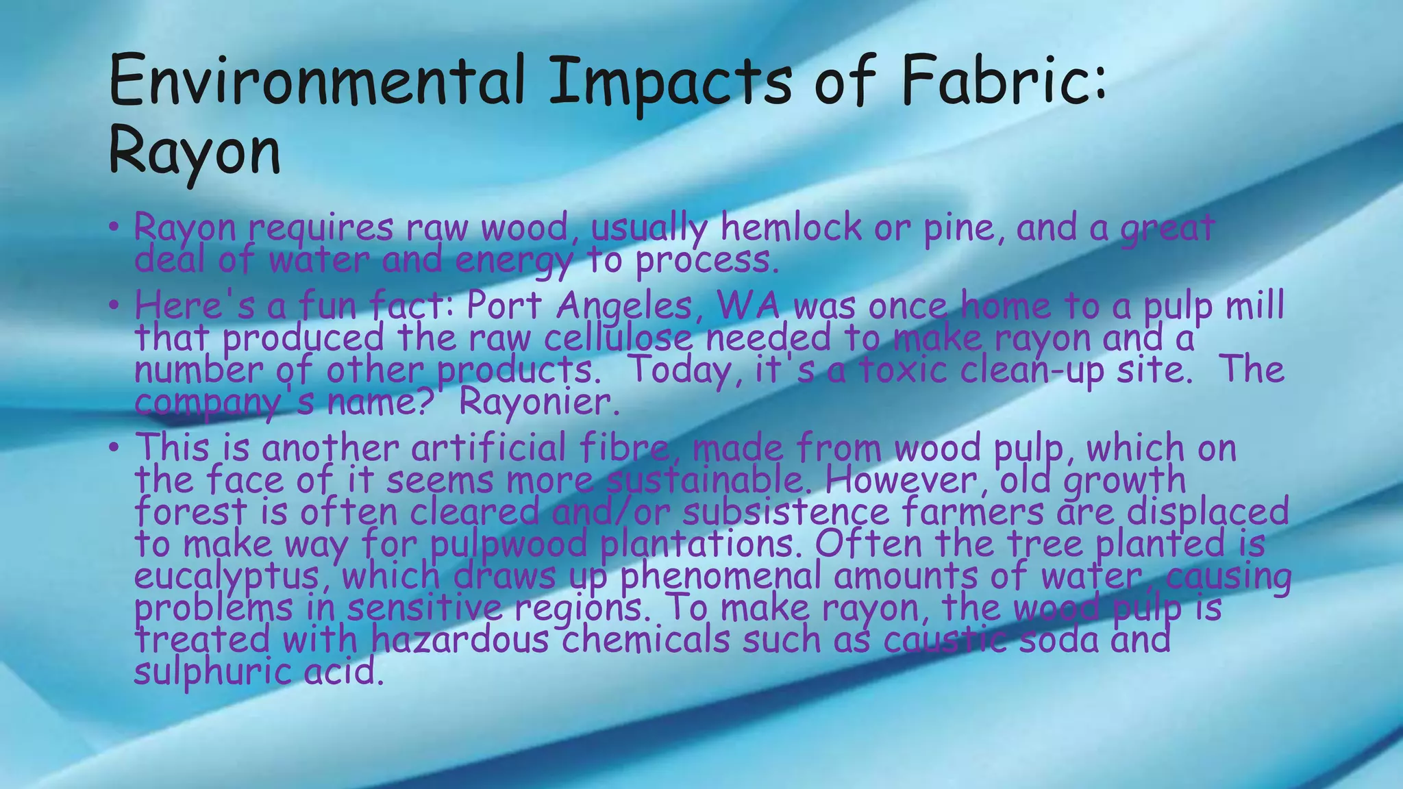 Rayon-The first man made fiber | PPTX