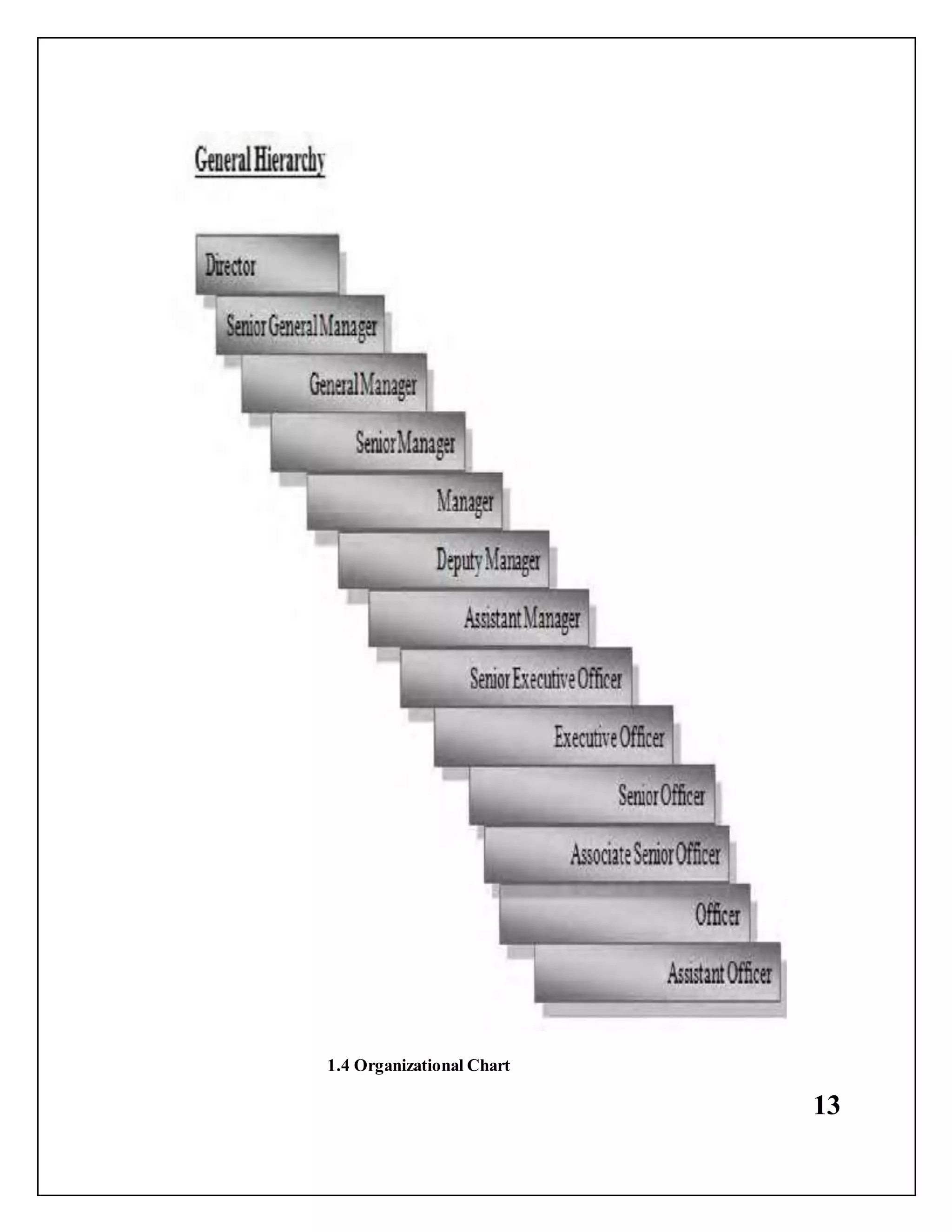 13
1.4 Organizational Chart
 