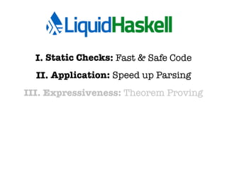 Liquid Haskell: Theorem Proving for All | PDF