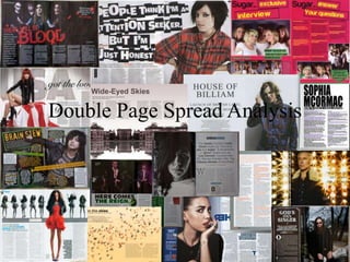 Double Page Spread Analysis

 